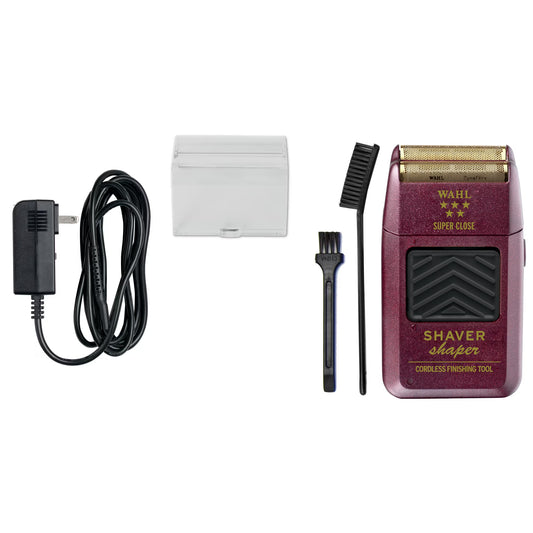 Wahl Professional 5 Star Corded and Cordless Shaver Shaper with Gold Foil (Model 08061-100)
