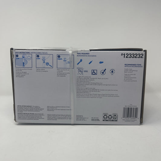 Project Source 1233232 2-Handle, 4" Centerset Bathroom Faucet, UPC 019934464840