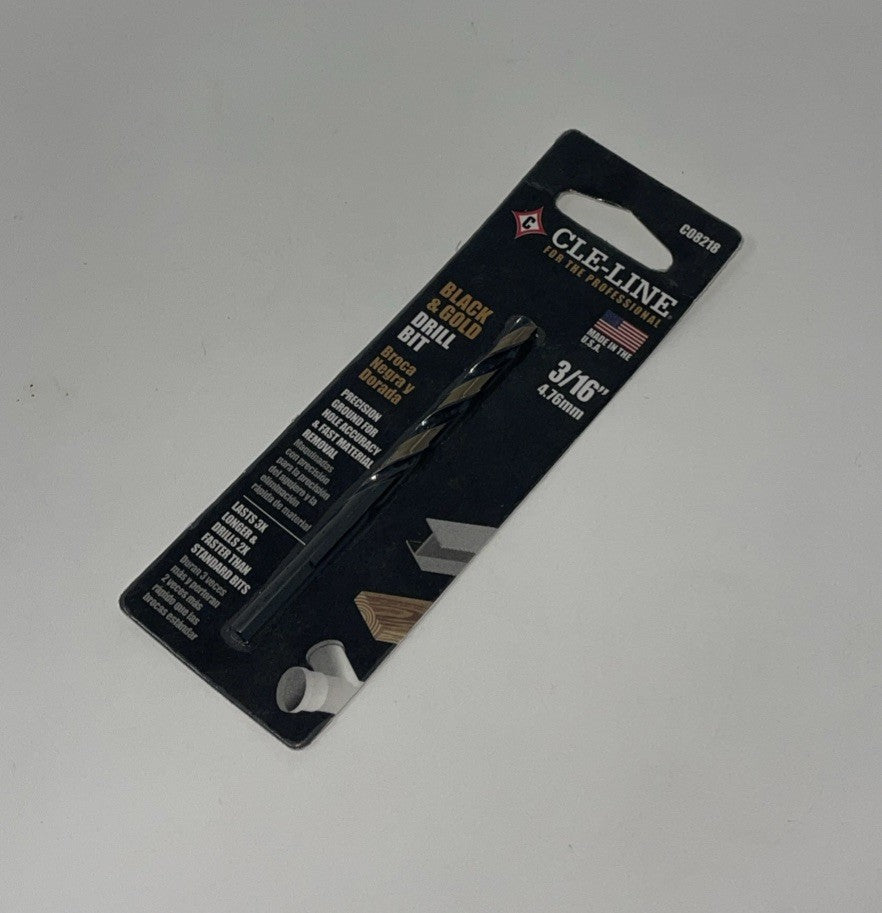 CLE-LINE 3/16-in x 3-1/2-in High-speed Steel Self-centering Twist Drill Bit New