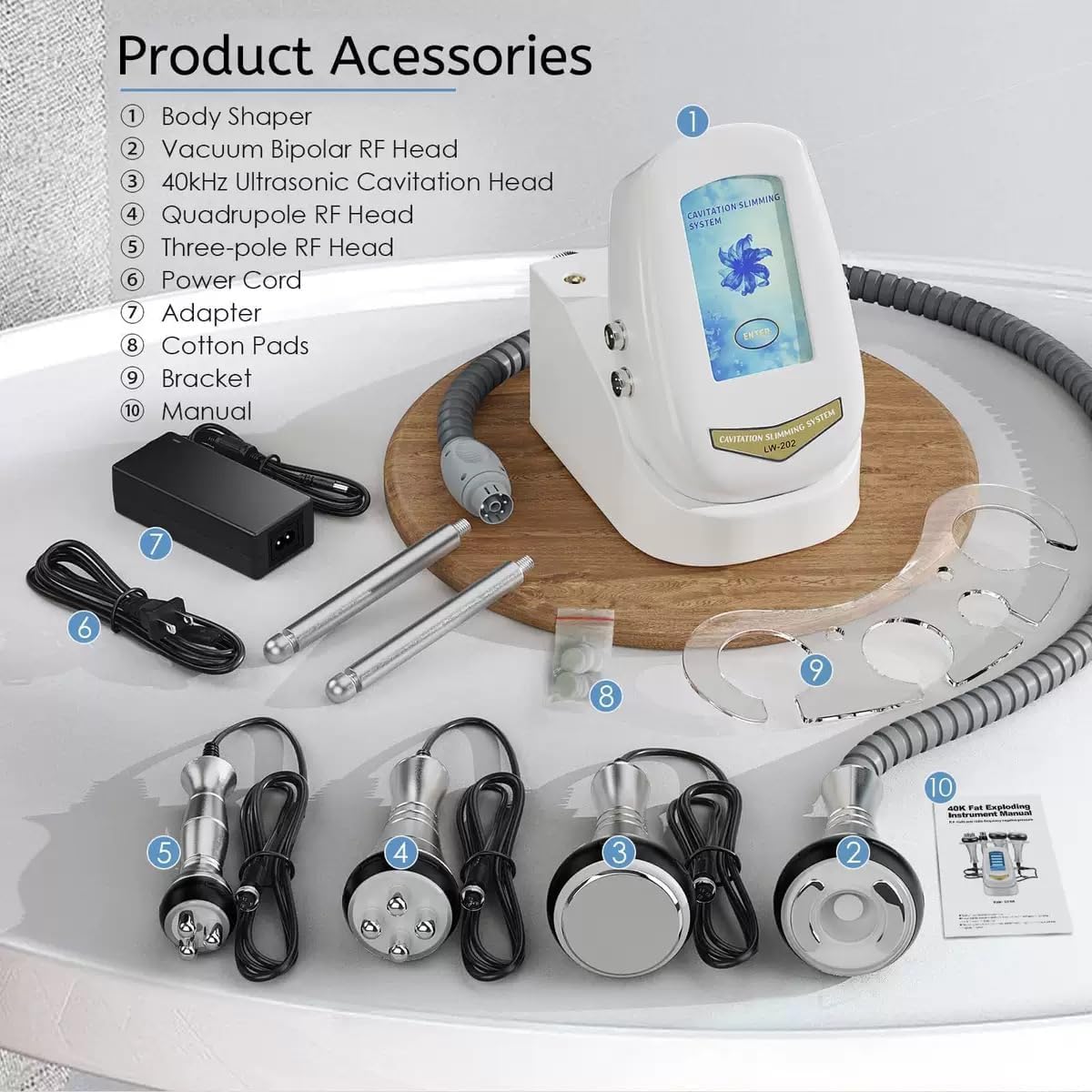 40K RF Radio Frequency Cavitation Machine – 4‑in‑1 Body Sculpting System