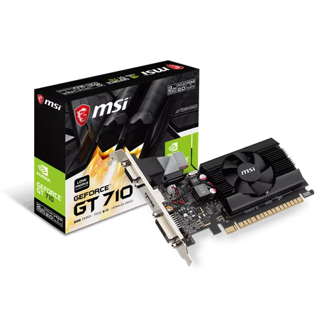 MSI NVIDIA GeForce GT 710 Graphic Card - 2 GB DDR3 SDRAM - Low-profile - 954 MHz