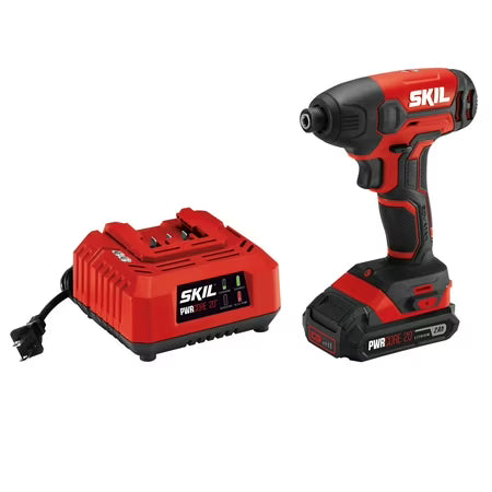SKIL PWRCORE 20™ 20‑Volt 1/4" Hex Impact Driver Kit