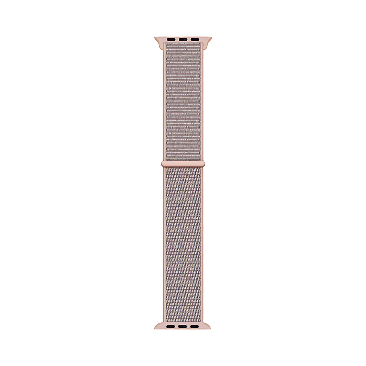 Apple - Woven Nylon For Apple Watch 38mm - Light Pink/midnight Blue