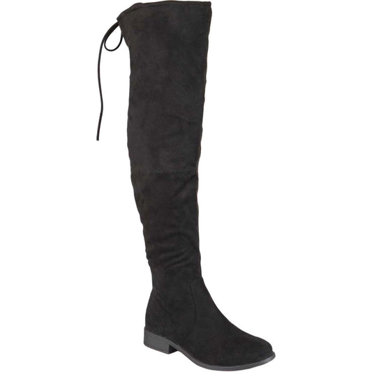 Journee Collection Womens Mount Over-The-Knee Boots Black 7.5 M