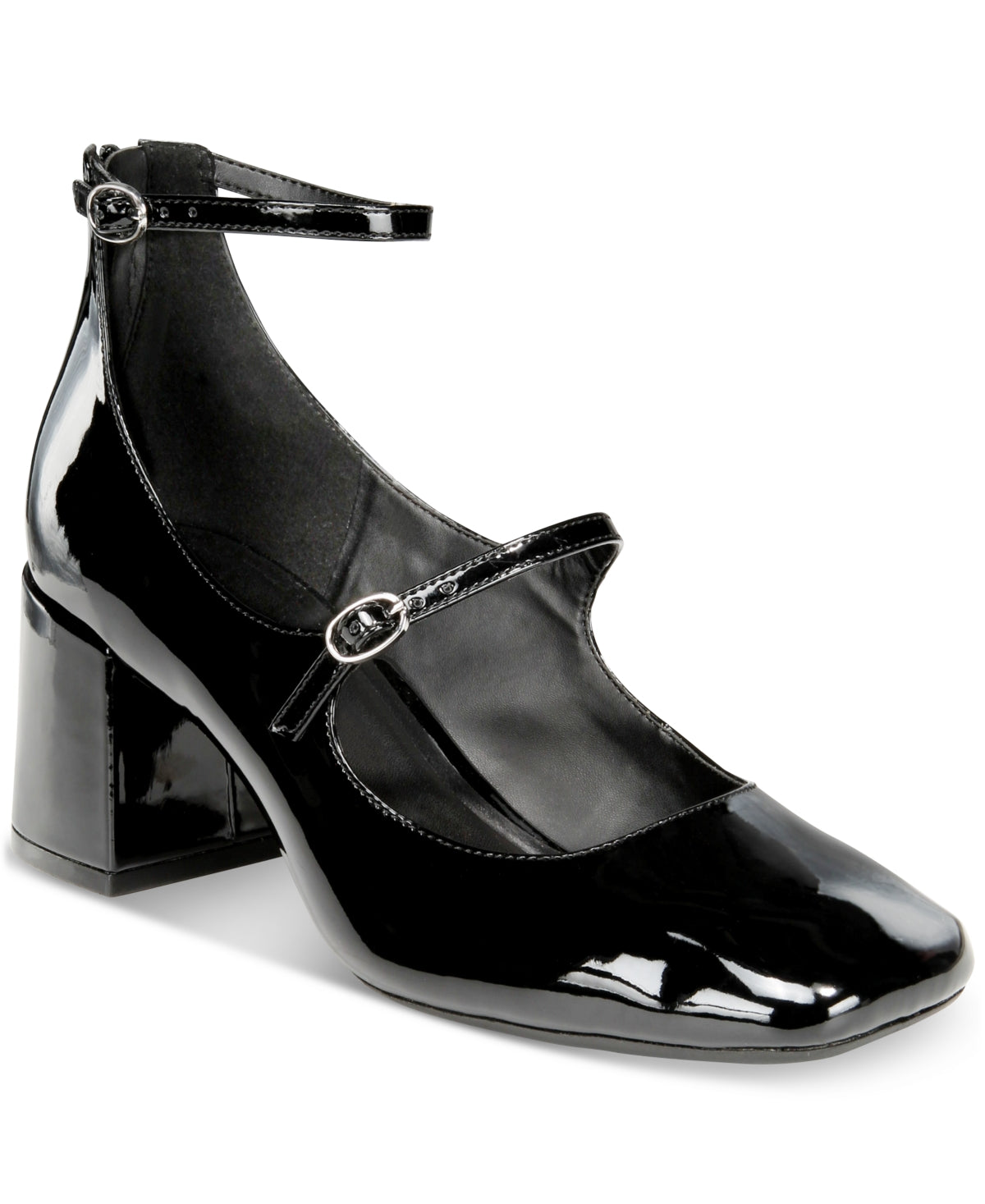 On 34th Tonii Mary Jane ankle-strap pumps in black patent