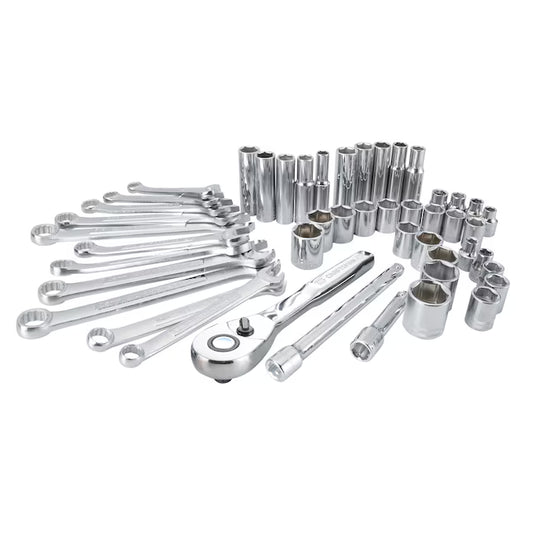CRAFTSMAN 47 -Piece Metric and standard (SAE) Mechanics Tool Set with Soft Case