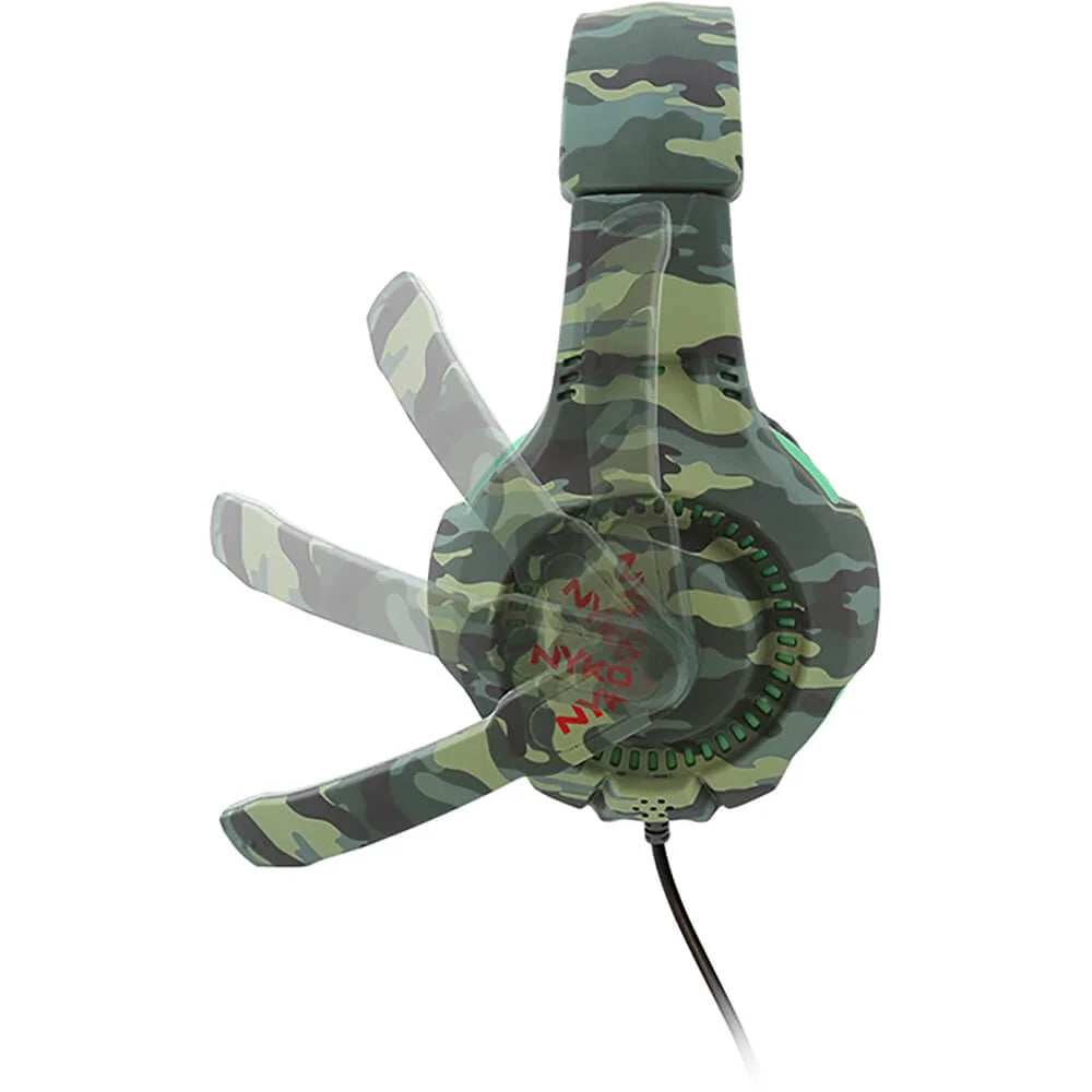NYKO Technologies NYKO80824 Universal Combat Headset - Green Camo