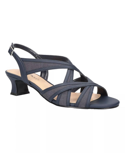 Easy Street Women’s Tristen Dress Sandal – Black (8M)