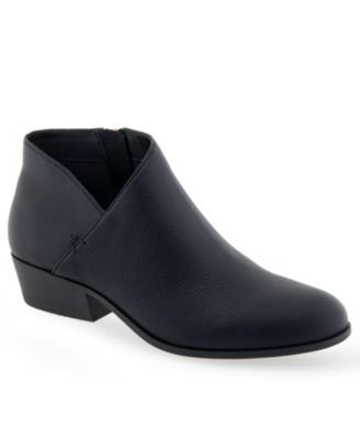 Aerosoles Aerosoles Womens Cayu Ankle B Black Faux Leather - Polyureth 9M