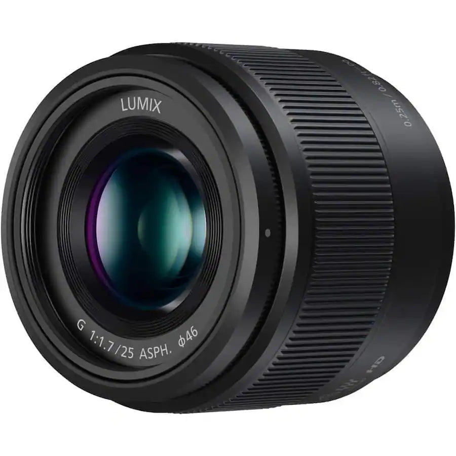 Panasonic Lumix G 25mm f/1.7 ASPH. Lens (Black) - H-H025K