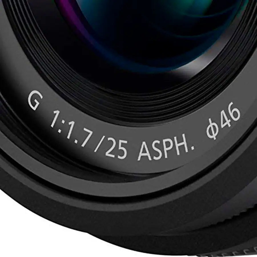 Panasonic Lumix G 25mm f/1.7 ASPH. Lens (Black) - H-H025K