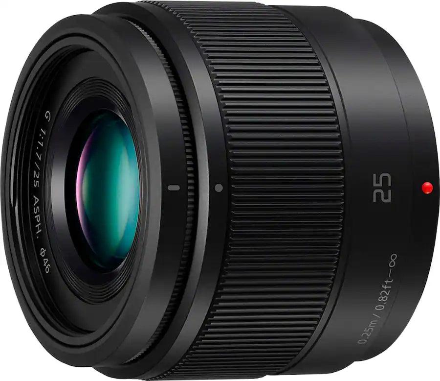 Panasonic Lumix G 25mm f/1.7 ASPH. Lens (Black) - H-H025K