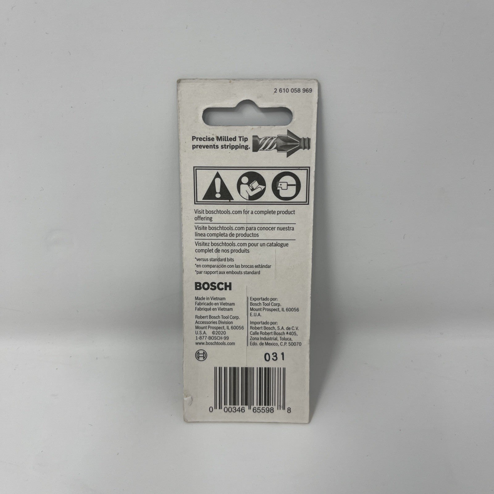 BOSCH ITDT30102-2 pc. Driven 1 In. Impact Torx® #30 Insert Bit