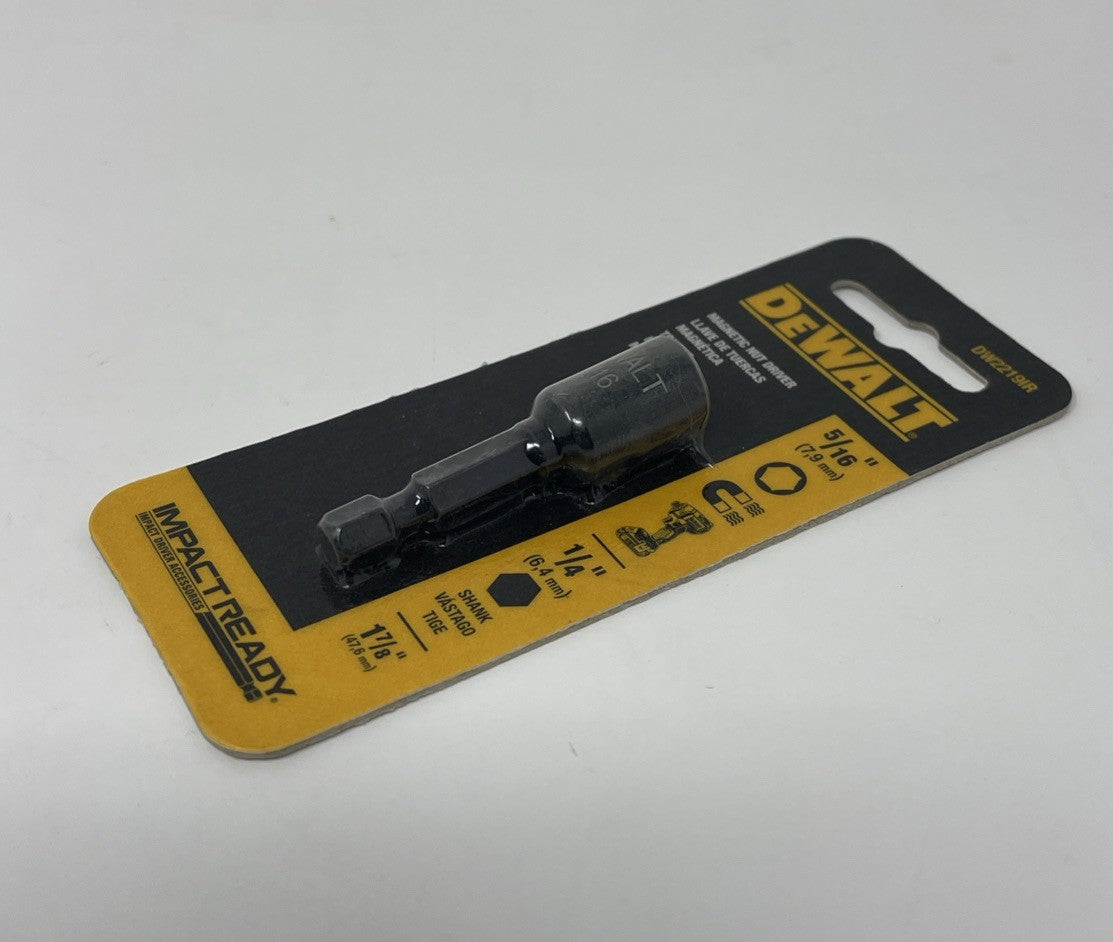 DEWALT DW2219IR 5/16 x1 7/8" MAGNETIC NUT DRIVER BRAND NEW IN SEALED PACKAGE