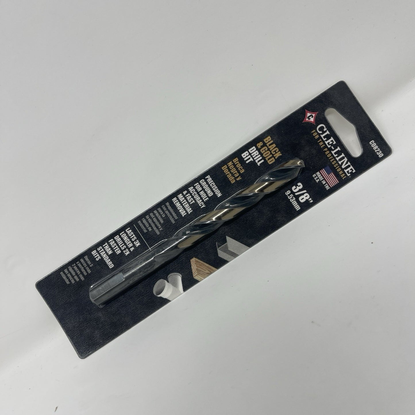 CLE-LINE 3/8-in x 5-in High-speed steel Self-centering Twist Drill Bit