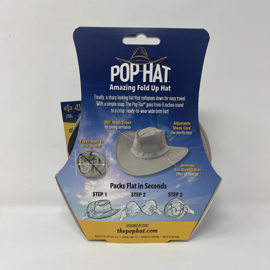 POP HAT - Pop Open Packable Sun Hat (Khaki)