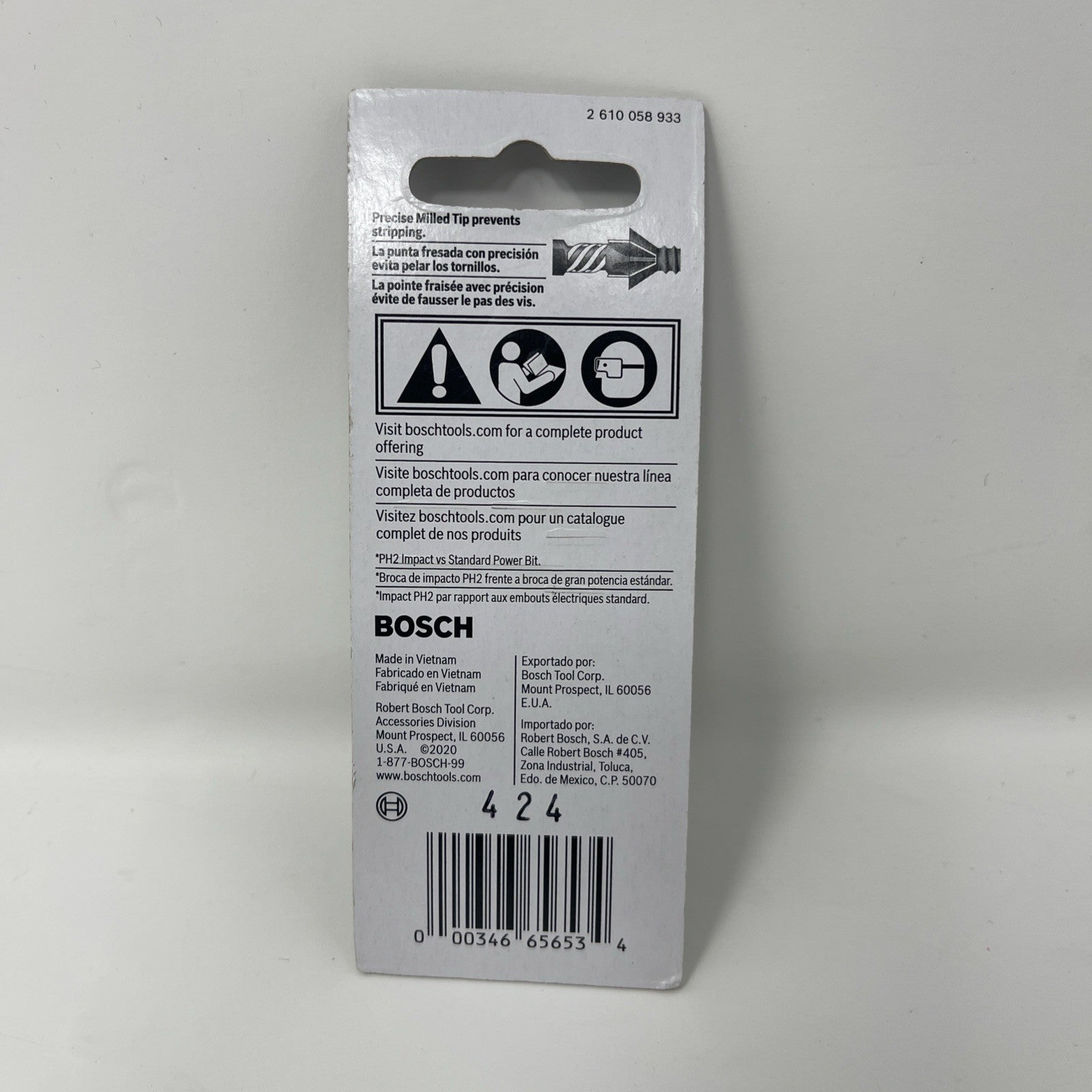 BOSCH ITDPH2102-2 pc. Driven 1 In. Impact Phillips® #2 Insert Bits