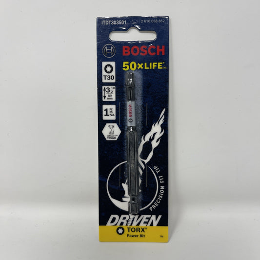 BOSCH ITDT303501 - Driven 3.5 In. Impact Torx® #30 Power Bit