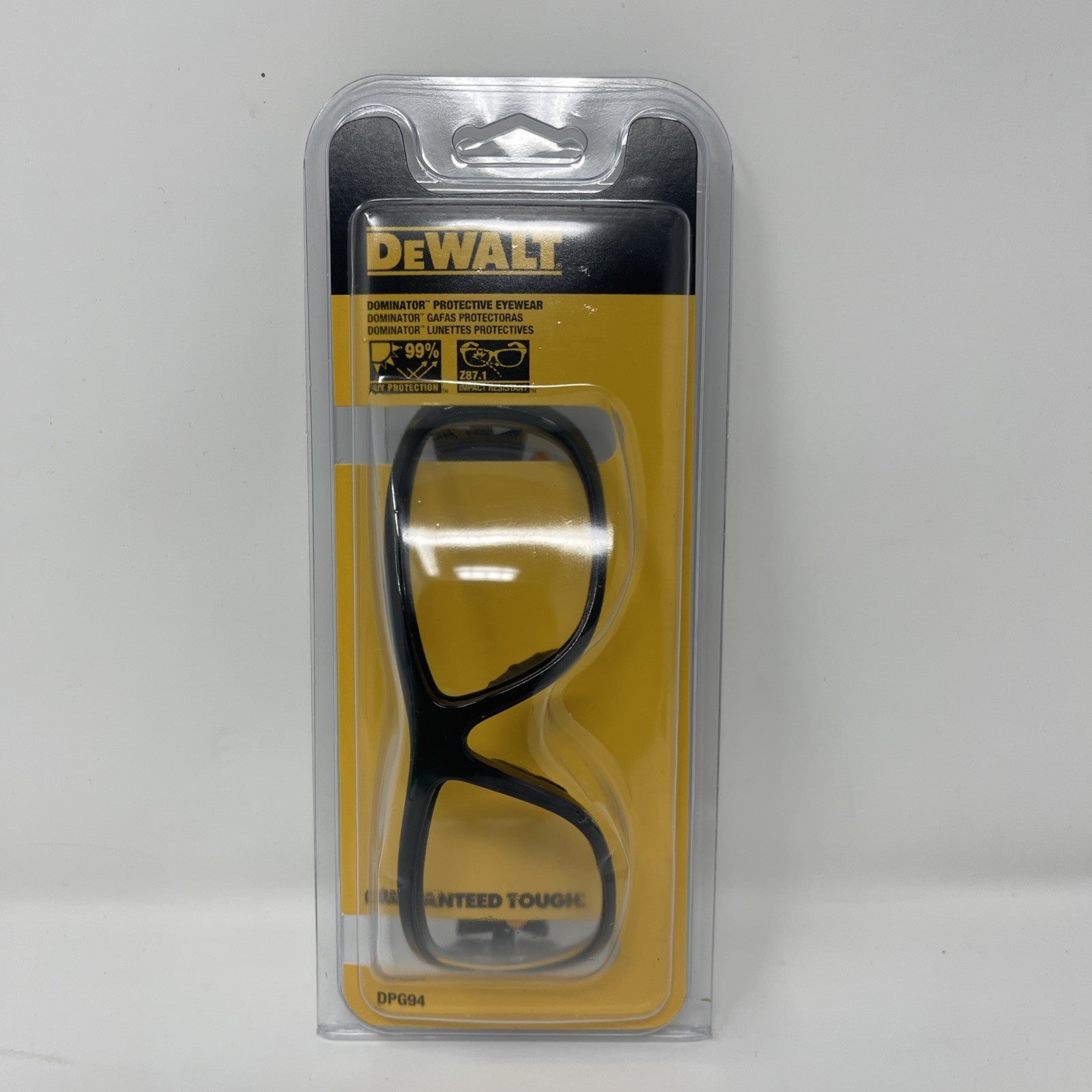 DeWalt Safety Glasses Dominator Clear Lens DPG94-1D