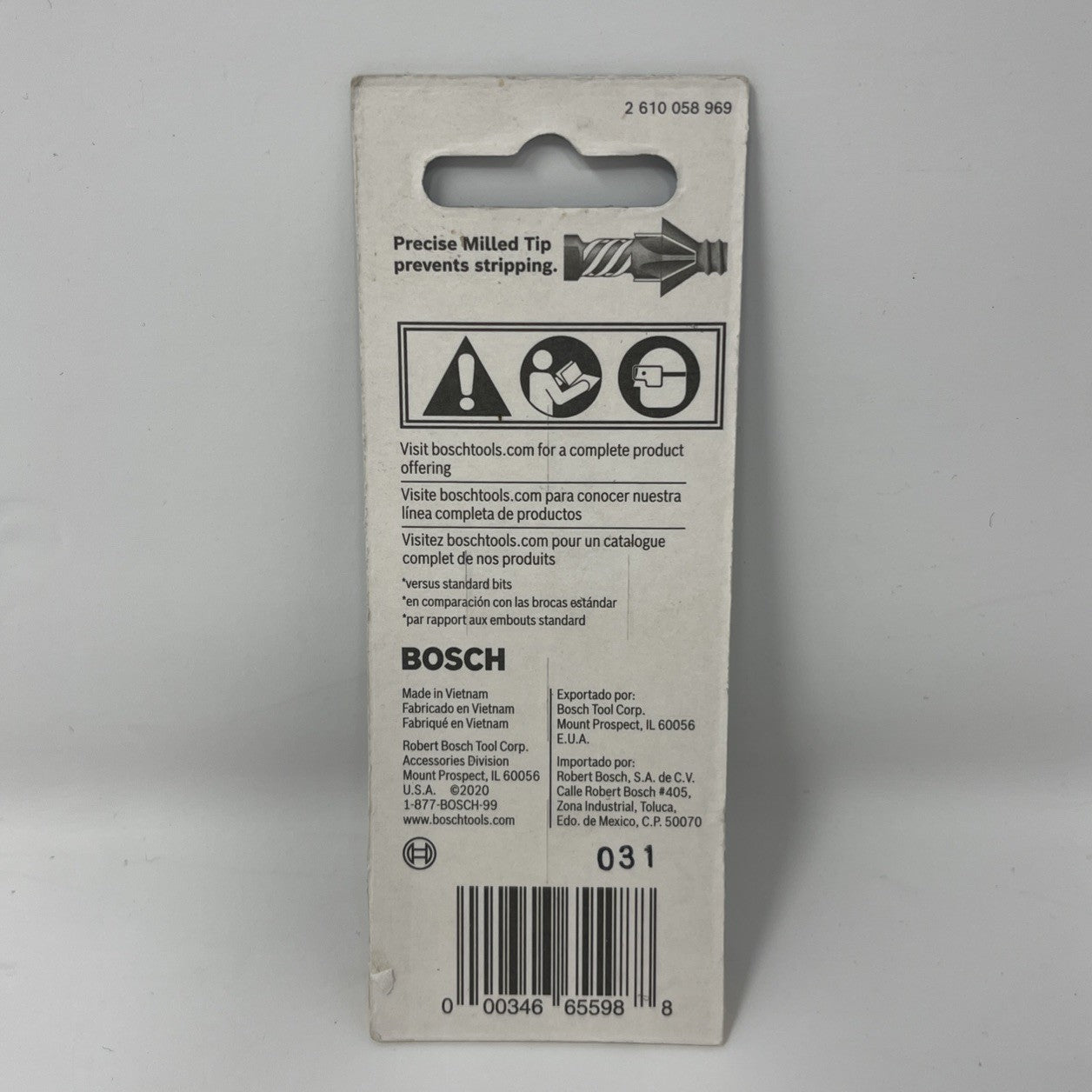 BOSCH ITDT30102-2 pc. Driven 1 In. Impact Torx® #30 Insert Bit