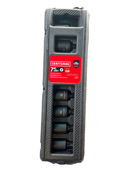 Craftsman 7-piece Torx - 1/2in Drive -6 Impact Socket Set - CMMT50839 NEW