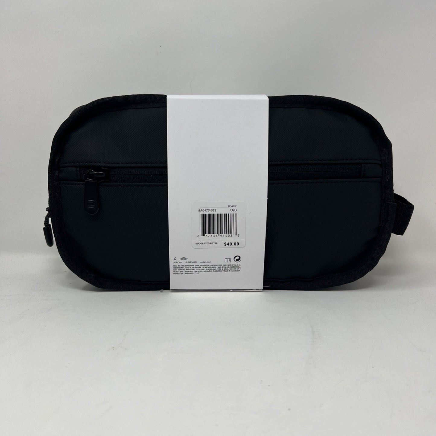 Nike Air Jordan Dopp -Kit Jumpman Black  Clutch Travel-Personal  Bag 9A0473