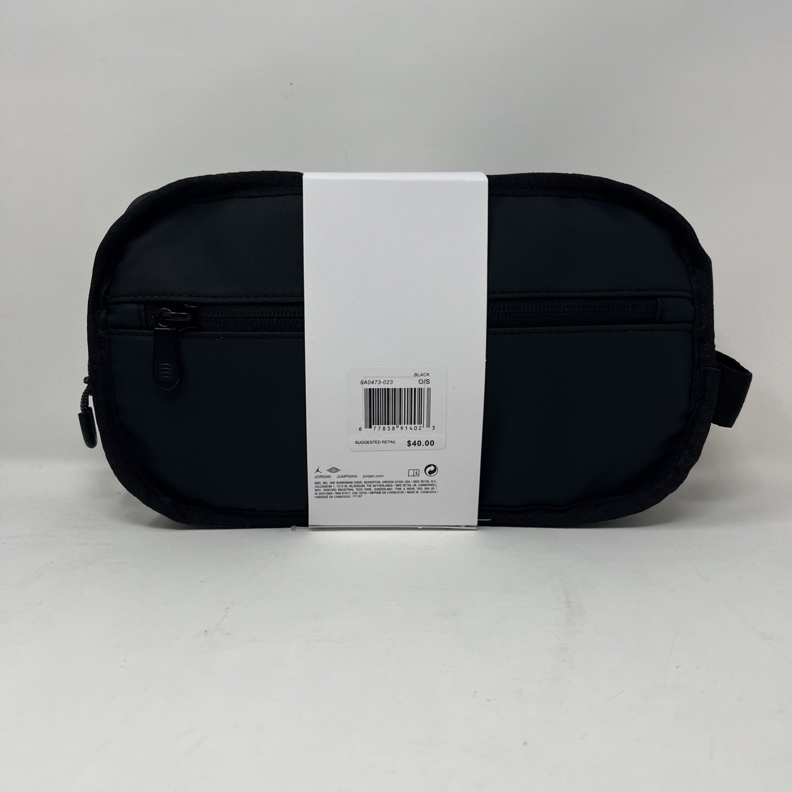 Nike Air Jordan Dopp -Kit Jumpman Black  Clutch Travel-Personal  Bag 9A0473