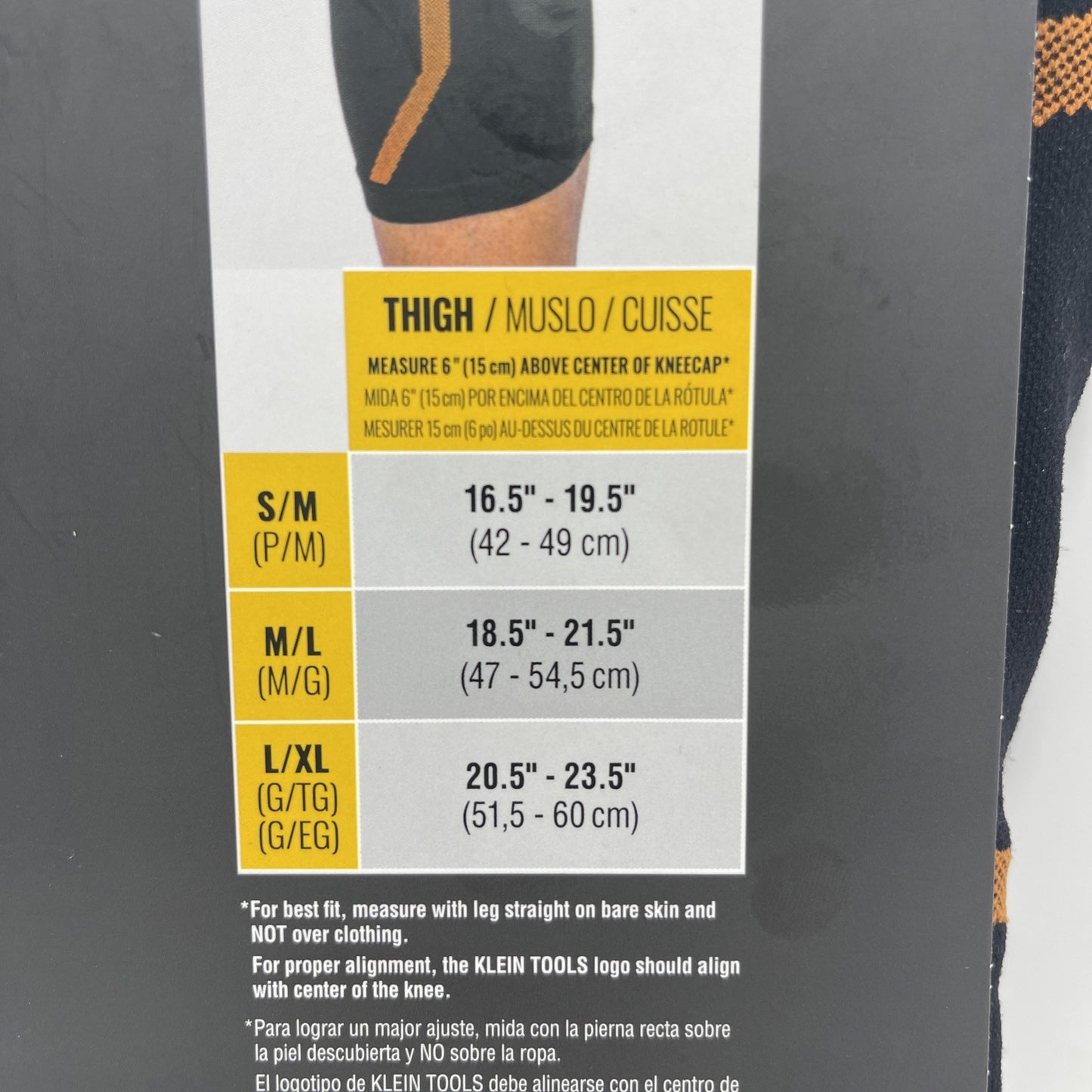 Klein Tools 60624 Knee Pad Compression Sleeve, L/XL
