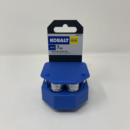 Kobalt 7 Piece 3/8" Drive  Hex Bit Socket Set New (E6)-Metric