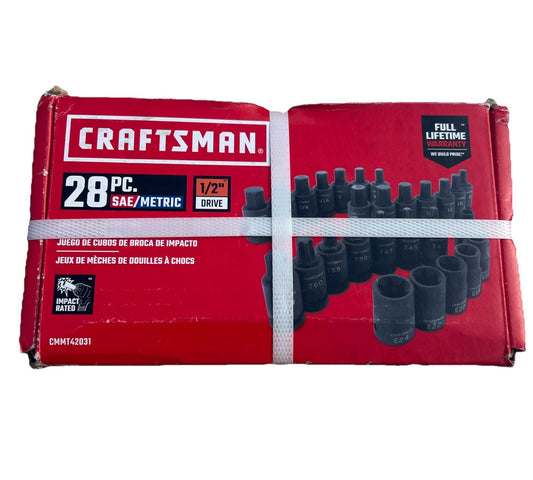 Craftsman CMMT42031 Impact Bit Socket Set 28 pc - Black