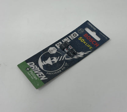 BOSCH ITDPH2102-2 pc. Driven 1 In. Impact Phillips® #2 Insert Bits
