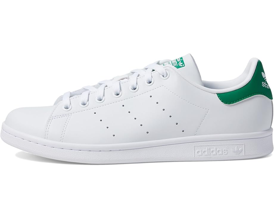 Adidas - Men's Stan Smith Low Top Sneaker in White/White/Green, Size 9.5