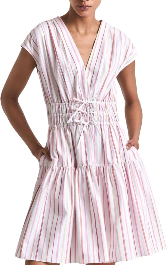 Derek Lam 10 Crosby Women's Tora V-Neck Dress