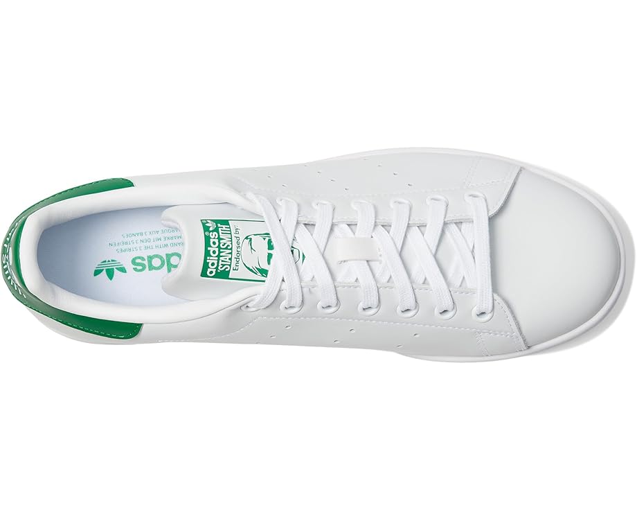 Adidas - Men's Stan Smith Low Top Sneaker in White/White/Green, Size 9.5