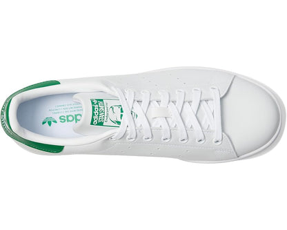 Adidas - Men's Stan Smith Low Top Sneaker in White/White/Green, Size 9.5
