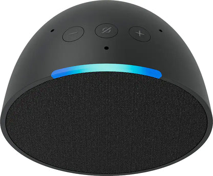 Amazon - Echo Pop (1st Generation) Smart Speaker with Alexa - Charcoal