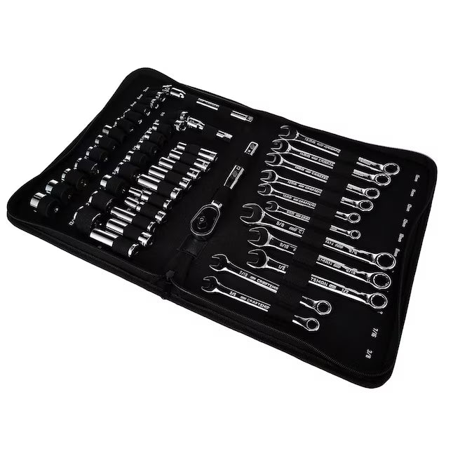 CRAFTSMAN 47 -Piece Metric and standard (SAE) Mechanics Tool Set with Soft Case
