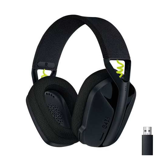 Logitech G435 Wireless Gaming Headset for PC, Black