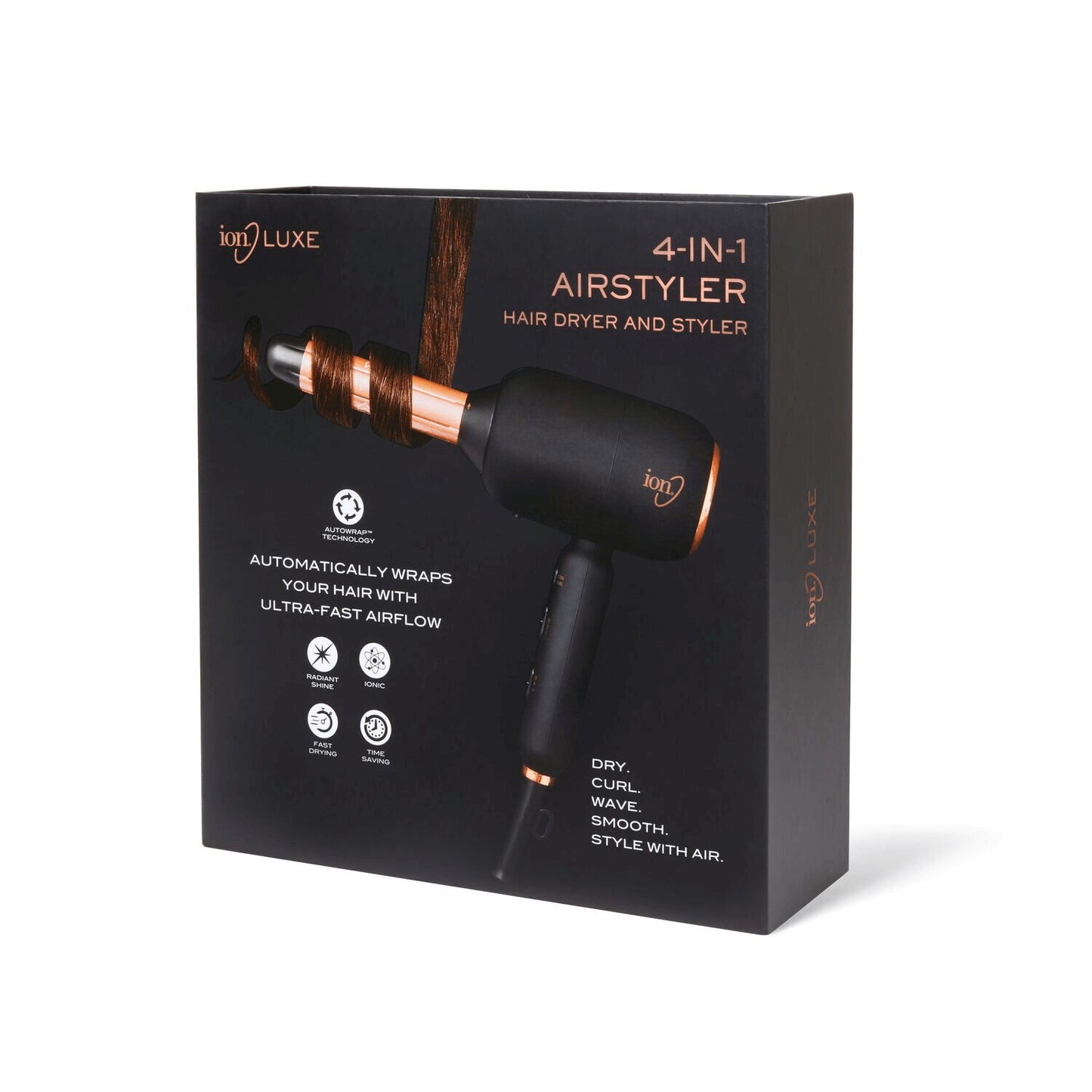 ion Luxe 4‑in‑1 Airstyler – Autowrap™ Ionic Styling System