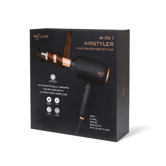 ion Luxe 4‑in‑1 Airstyler – Autowrap™ Ionic Styling System