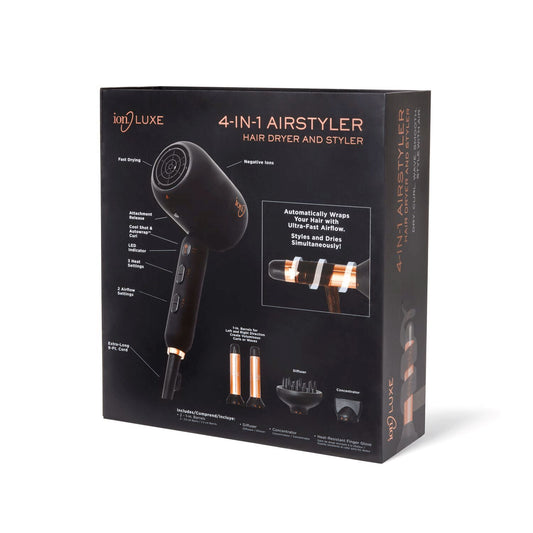 ion Luxe 4‑in‑1 Airstyler – Autowrap™ Ionic Styling System
