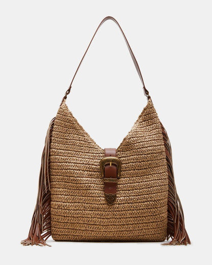 Steve Madden Women’s BColtie Straw Hobo Bag with Fringe