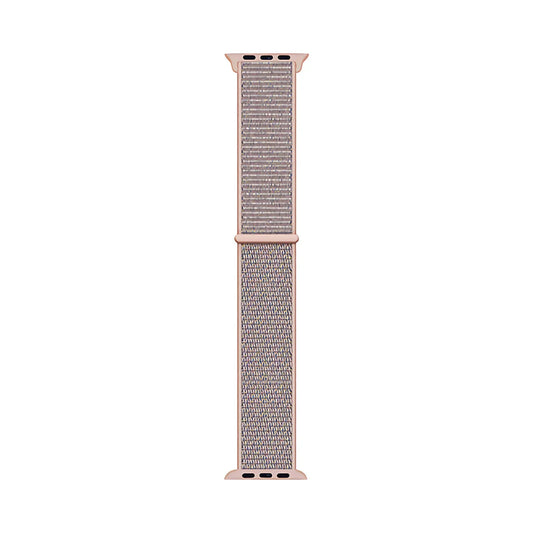 Apple - Woven Nylon For Apple Watch 38mm - Light Pink/midnight Blue