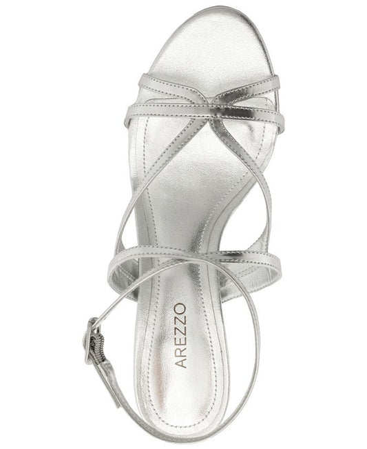 Arezzo Willa Mid Stiletto sandals in silver