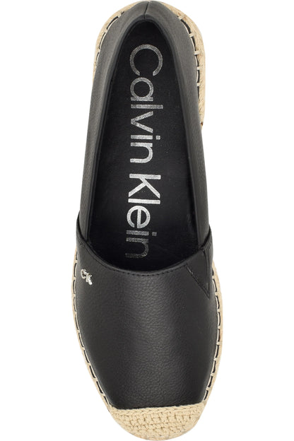 Calvin Klein Popular Espadrille Flat, Black (Size 10)