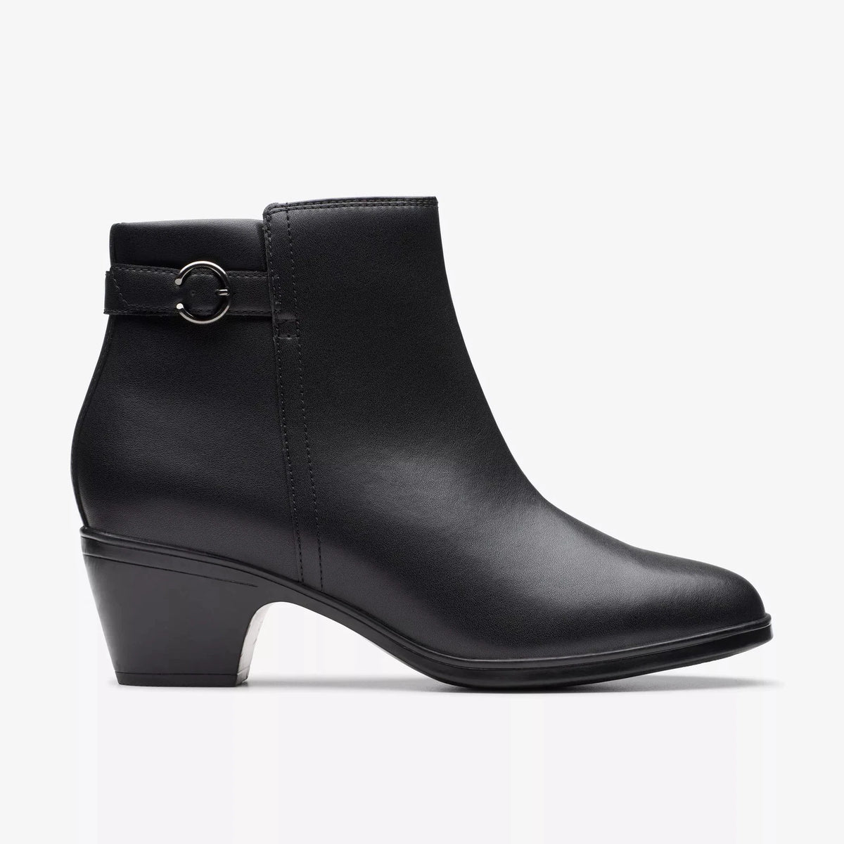 Clarks Collection Emil Black Leather