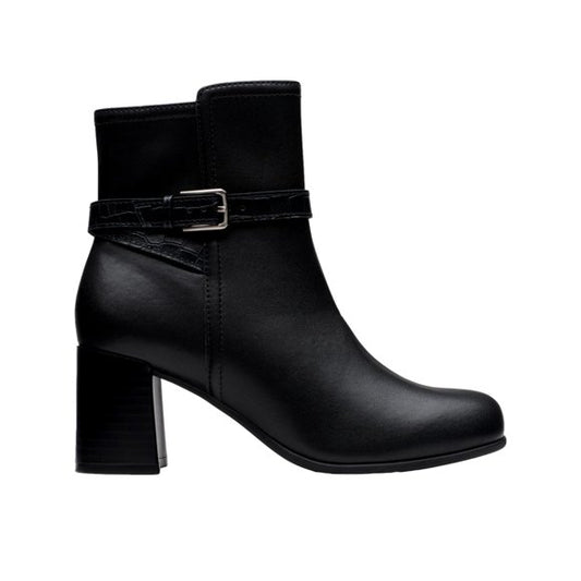 Clarks Collection Keir Black Leather