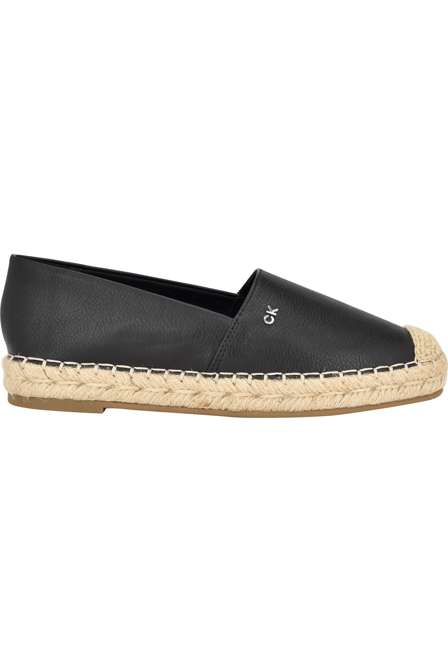 Calvin Klein Popular Espadrille Flat, Black (Size 10)