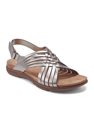 Easy Spirit Mar slingback sandal in peach gold leather