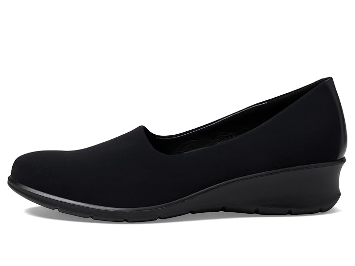 ECCO Felicia Stretch wedge shoes in black